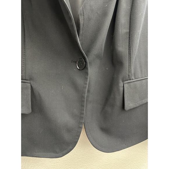 Relativity Womens Blazer Plus Size 16W Black Single Button Up Collared - Picture 3 of 16